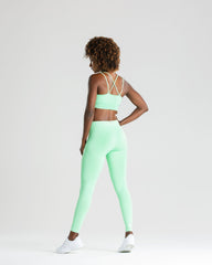 Power Seamless Sports Bra | Green Ash